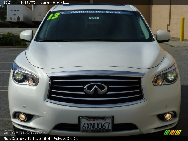 Moonlight White / Java 2013 Infiniti JX 35 AWD