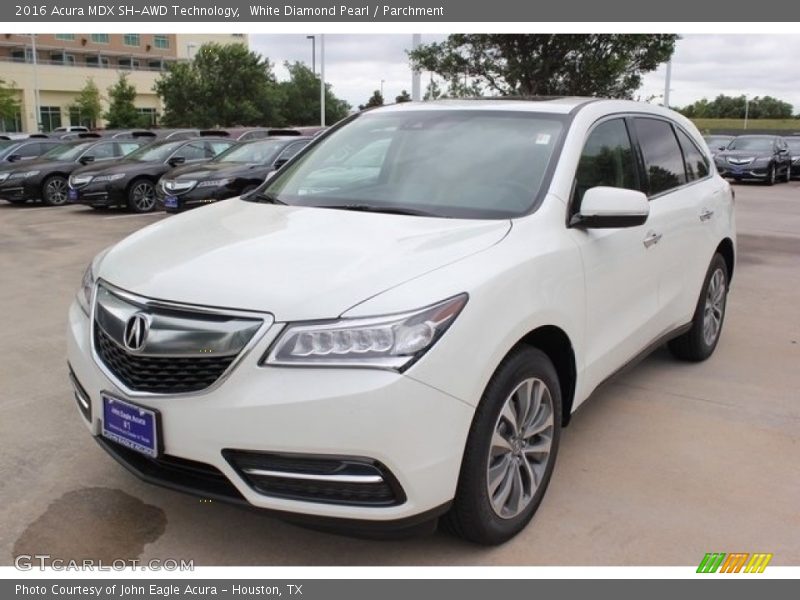 White Diamond Pearl / Parchment 2016 Acura MDX SH-AWD Technology