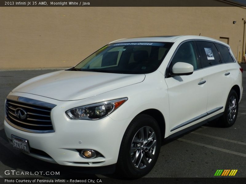Moonlight White / Java 2013 Infiniti JX 35 AWD
