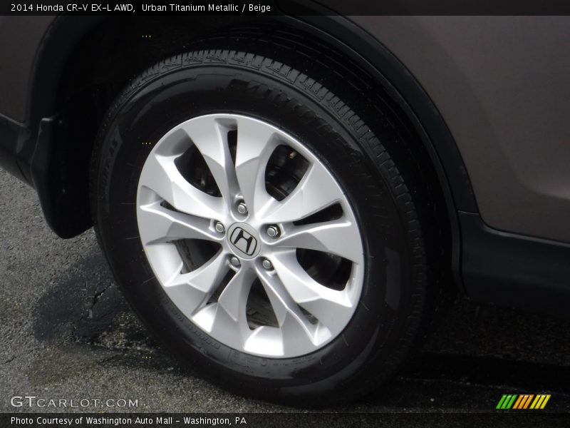 Urban Titanium Metallic / Beige 2014 Honda CR-V EX-L AWD