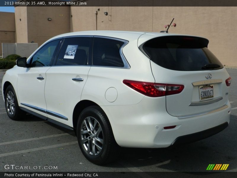 Moonlight White / Java 2013 Infiniti JX 35 AWD