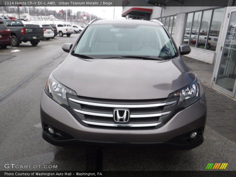 Urban Titanium Metallic / Beige 2014 Honda CR-V EX-L AWD