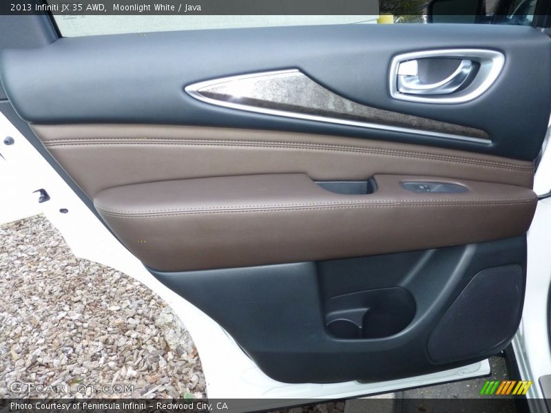 Moonlight White / Java 2013 Infiniti JX 35 AWD