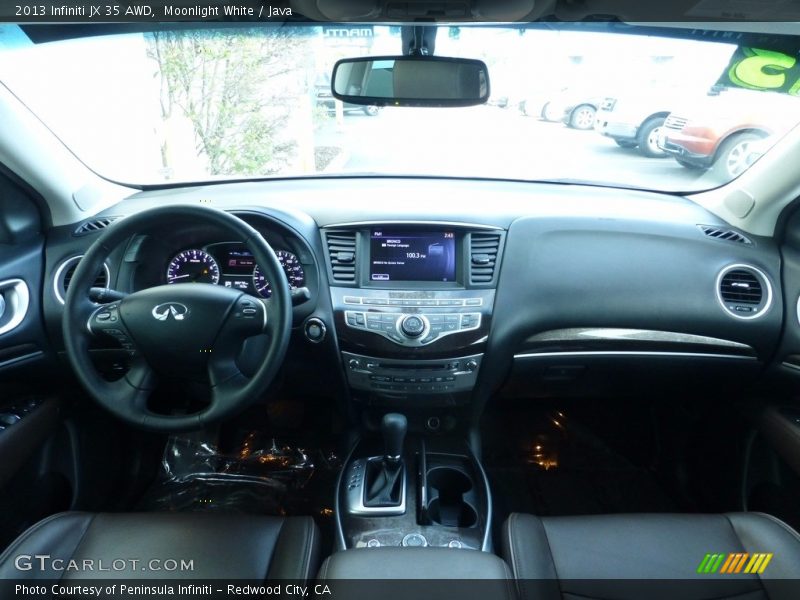 Moonlight White / Java 2013 Infiniti JX 35 AWD