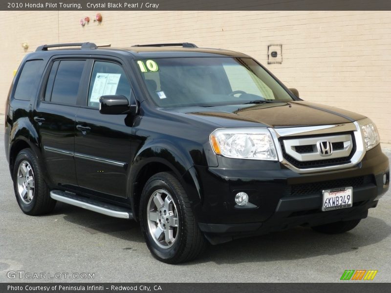 Crystal Black Pearl / Gray 2010 Honda Pilot Touring