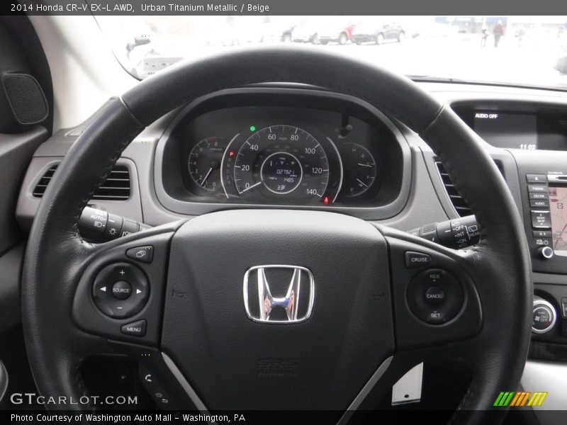 Urban Titanium Metallic / Beige 2014 Honda CR-V EX-L AWD