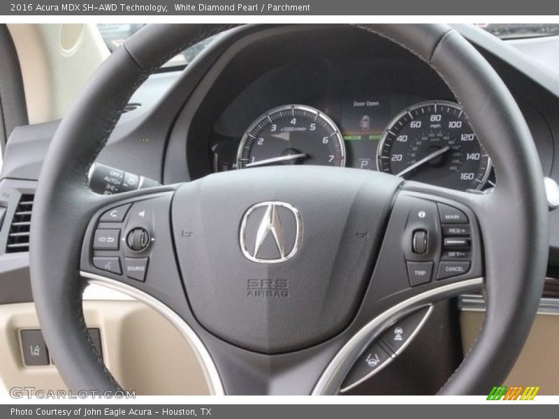White Diamond Pearl / Parchment 2016 Acura MDX SH-AWD Technology