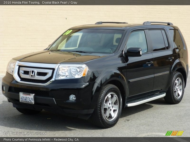 Crystal Black Pearl / Gray 2010 Honda Pilot Touring