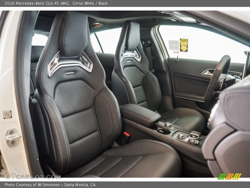 Front Seat of 2016 GLA 45 AMG