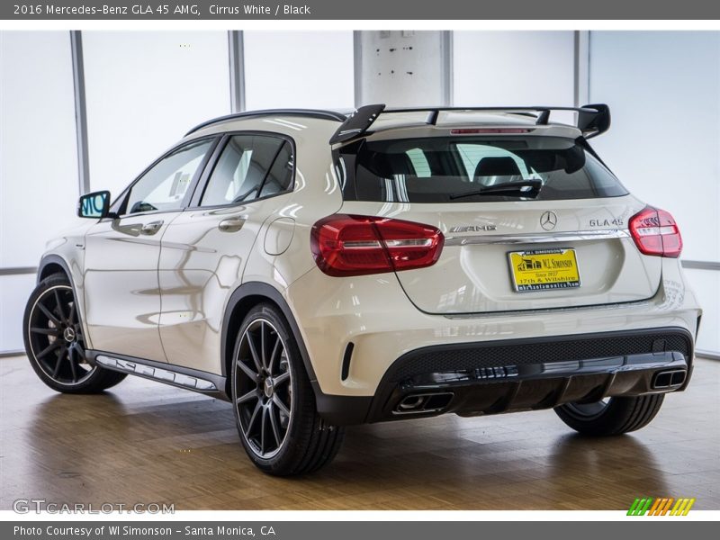 Cirrus White / Black 2016 Mercedes-Benz GLA 45 AMG