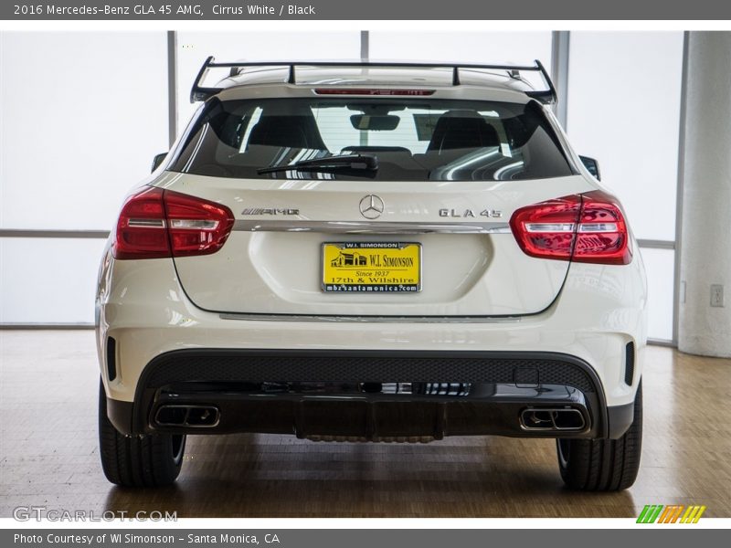 Cirrus White / Black 2016 Mercedes-Benz GLA 45 AMG