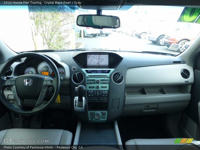 Crystal Black Pearl / Gray 2010 Honda Pilot Touring