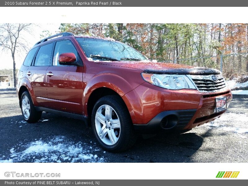 Paprika Red Pearl / Black 2010 Subaru Forester 2.5 X Premium