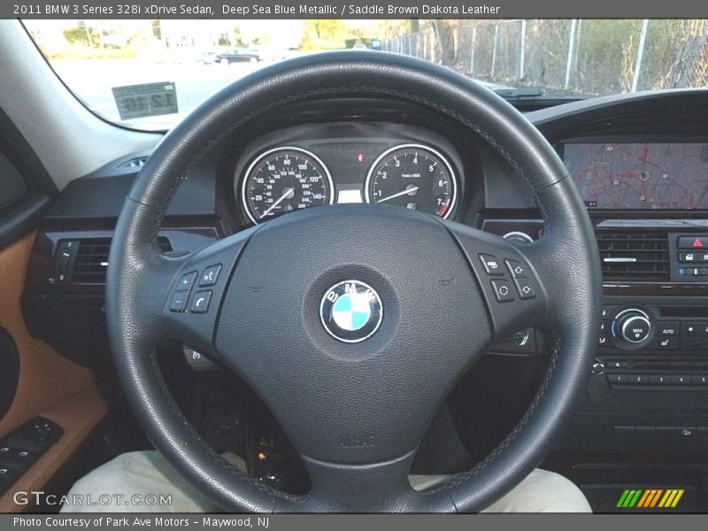 Deep Sea Blue Metallic / Saddle Brown Dakota Leather 2011 BMW 3 Series 328i xDrive Sedan