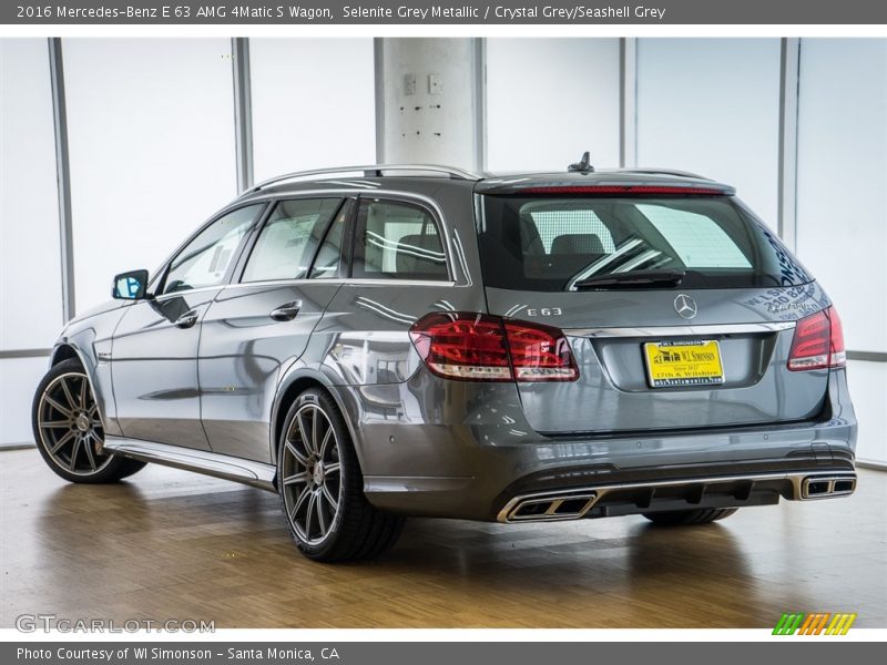 Selenite Grey Metallic / Crystal Grey/Seashell Grey 2016 Mercedes-Benz E 63 AMG 4Matic S Wagon