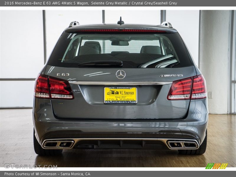 Selenite Grey Metallic / Crystal Grey/Seashell Grey 2016 Mercedes-Benz E 63 AMG 4Matic S Wagon