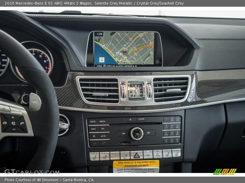 Selenite Grey Metallic / Crystal Grey/Seashell Grey 2016 Mercedes-Benz E 63 AMG 4Matic S Wagon