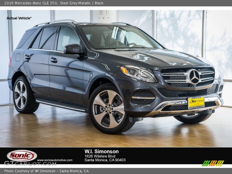 Steel Grey Metallic / Black 2016 Mercedes-Benz GLE 350