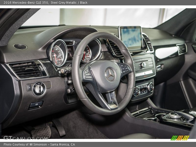 Steel Grey Metallic / Black 2016 Mercedes-Benz GLE 350