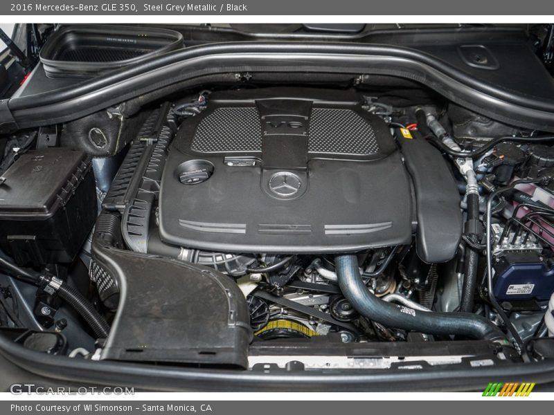 Steel Grey Metallic / Black 2016 Mercedes-Benz GLE 350