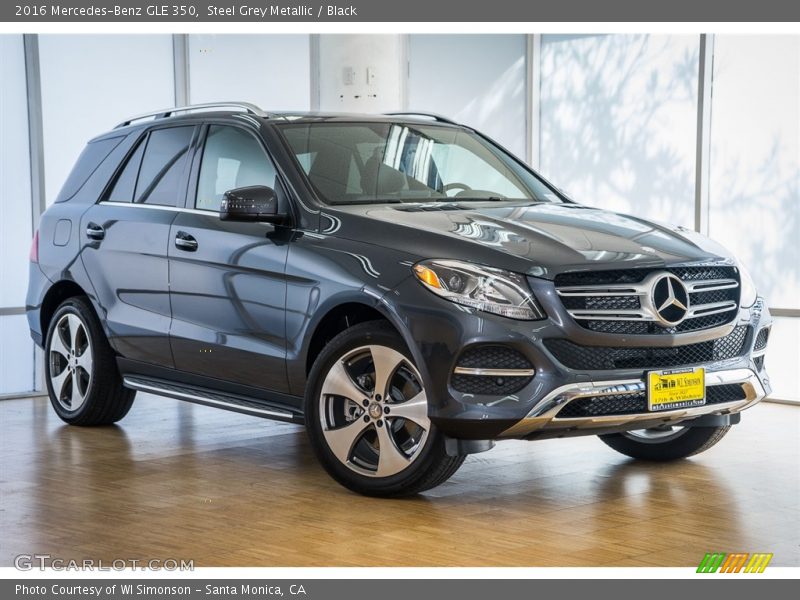 Steel Grey Metallic / Black 2016 Mercedes-Benz GLE 350