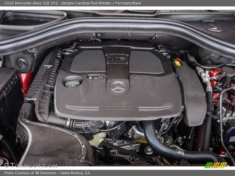designo Cardinal Red Metallic / Porcelain/Black 2016 Mercedes-Benz GLE 350