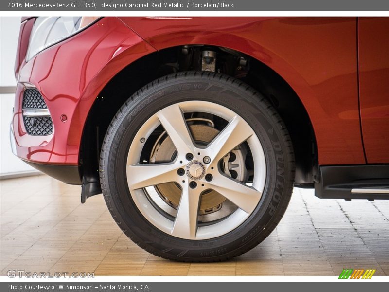 designo Cardinal Red Metallic / Porcelain/Black 2016 Mercedes-Benz GLE 350