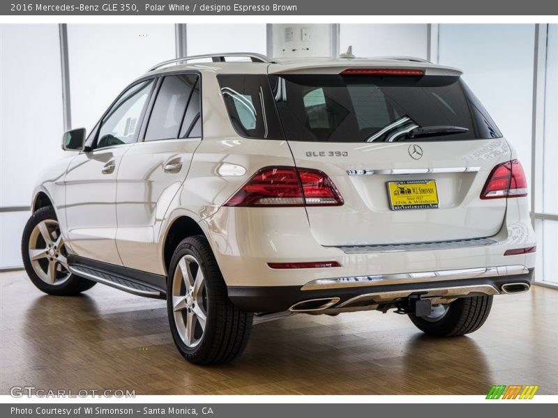Polar White / designo Espresso Brown 2016 Mercedes-Benz GLE 350