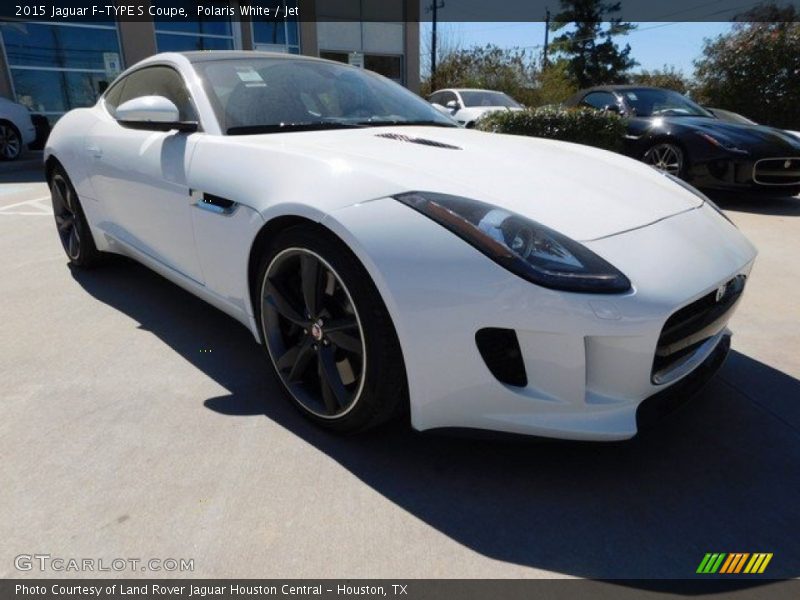 Polaris White / Jet 2015 Jaguar F-TYPE S Coupe