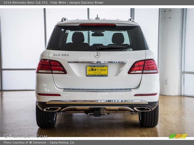 Polar White / designo Espresso Brown 2016 Mercedes-Benz GLE 350