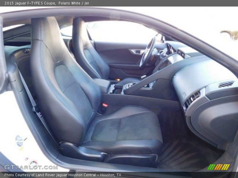 Polaris White / Jet 2015 Jaguar F-TYPE S Coupe