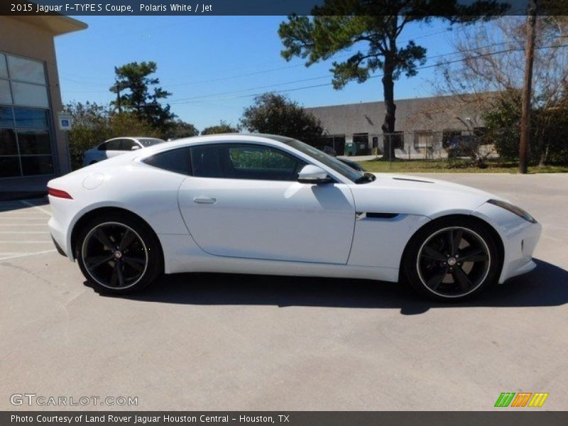 Polaris White / Jet 2015 Jaguar F-TYPE S Coupe