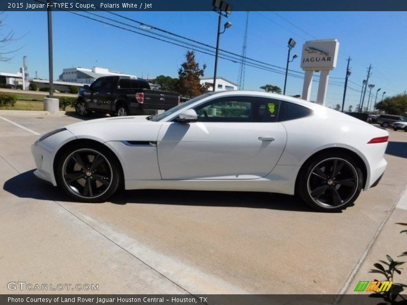 Polaris White / Jet 2015 Jaguar F-TYPE S Coupe