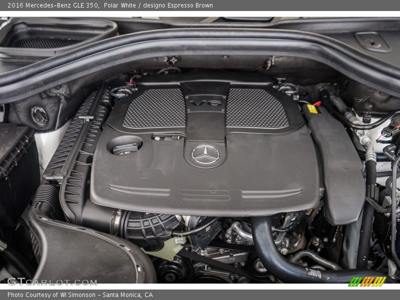 Polar White / designo Espresso Brown 2016 Mercedes-Benz GLE 350