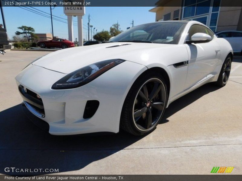 Polaris White / Jet 2015 Jaguar F-TYPE S Coupe