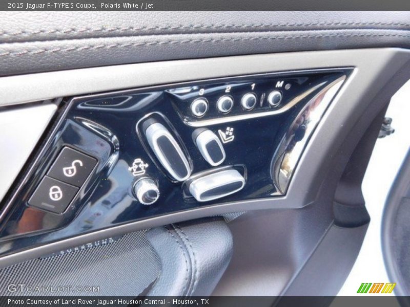 Polaris White / Jet 2015 Jaguar F-TYPE S Coupe