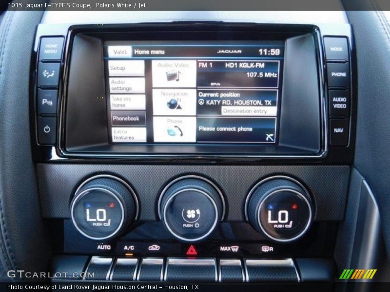 Polaris White / Jet 2015 Jaguar F-TYPE S Coupe