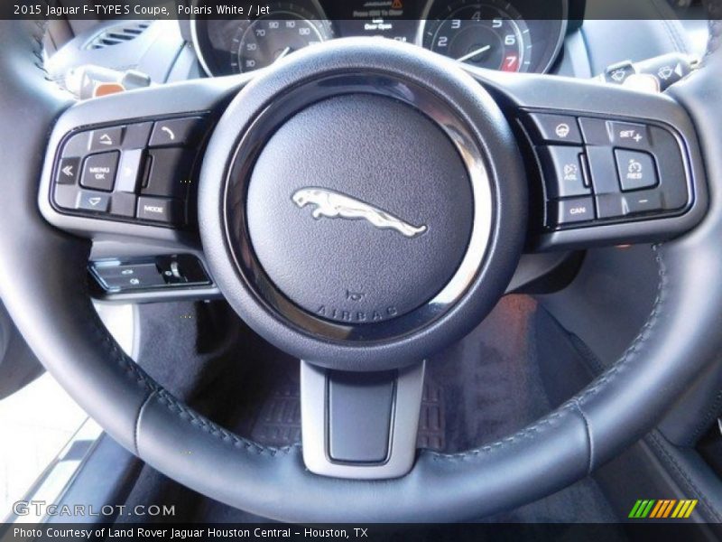 Polaris White / Jet 2015 Jaguar F-TYPE S Coupe