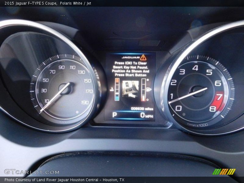 Polaris White / Jet 2015 Jaguar F-TYPE S Coupe