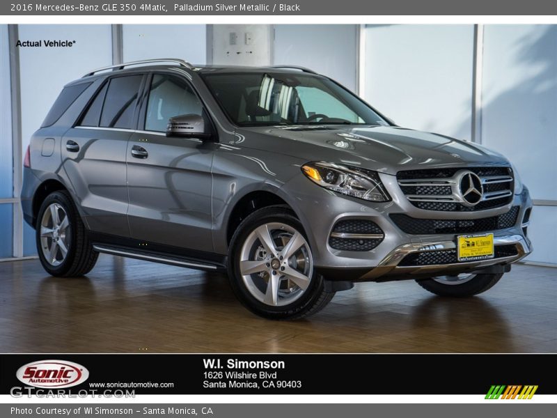 Palladium Silver Metallic / Black 2016 Mercedes-Benz GLE 350 4Matic