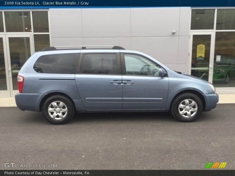 Glacier Blue Metallic / Gray 2008 Kia Sedona LX