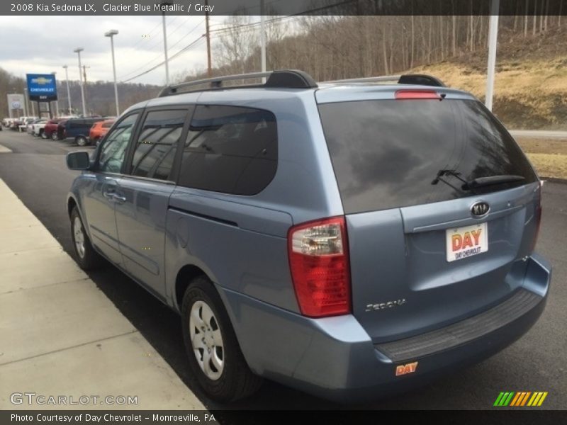 Glacier Blue Metallic / Gray 2008 Kia Sedona LX