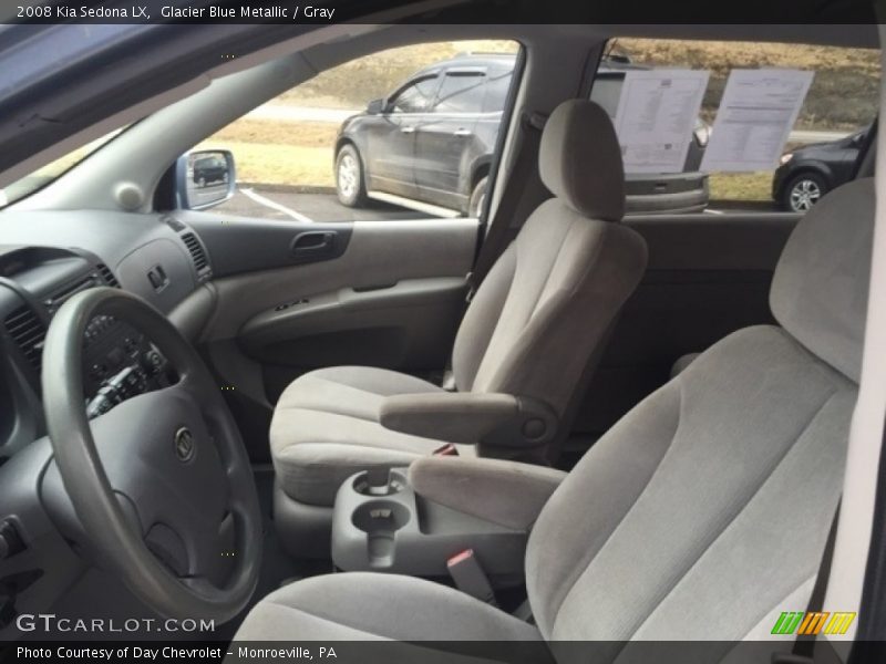 Glacier Blue Metallic / Gray 2008 Kia Sedona LX