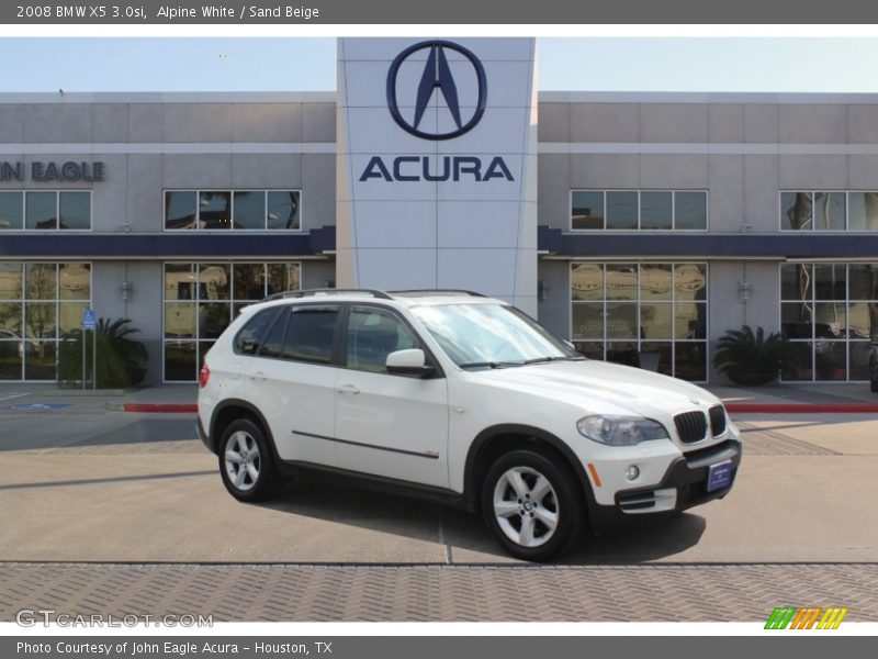Alpine White / Sand Beige 2008 BMW X5 3.0si