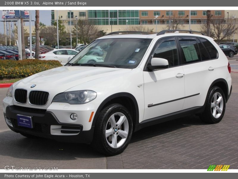Alpine White / Sand Beige 2008 BMW X5 3.0si