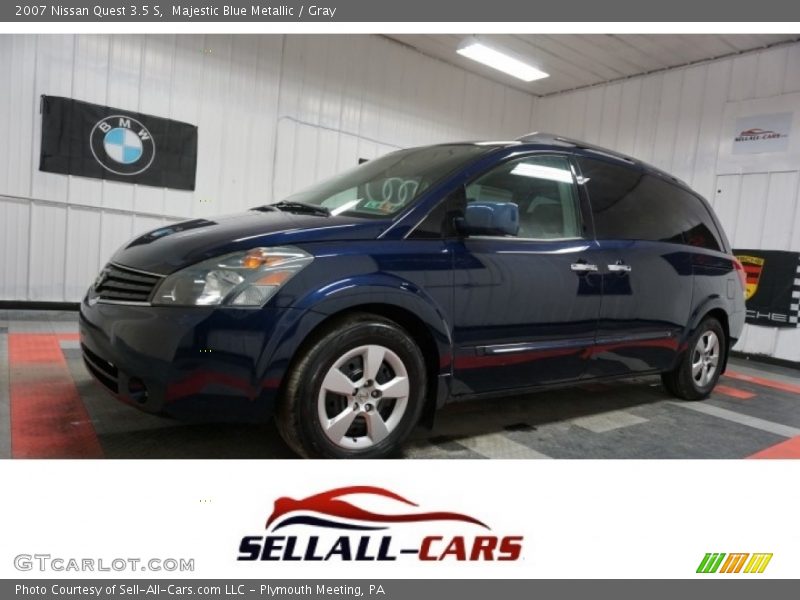 Majestic Blue Metallic / Gray 2007 Nissan Quest 3.5 S