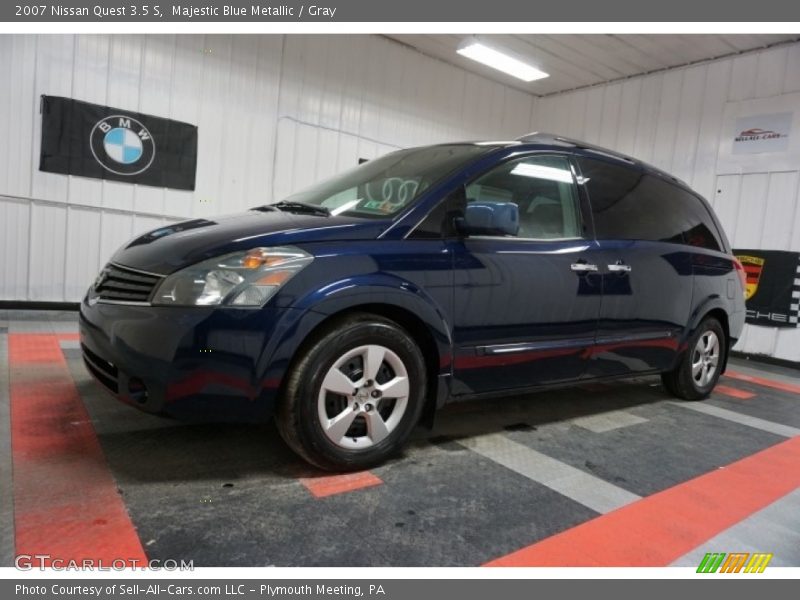 Majestic Blue Metallic / Gray 2007 Nissan Quest 3.5 S