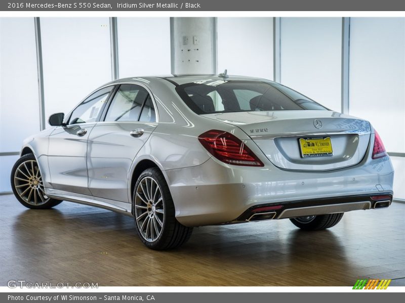 Iridium Silver Metallic / Black 2016 Mercedes-Benz S 550 Sedan