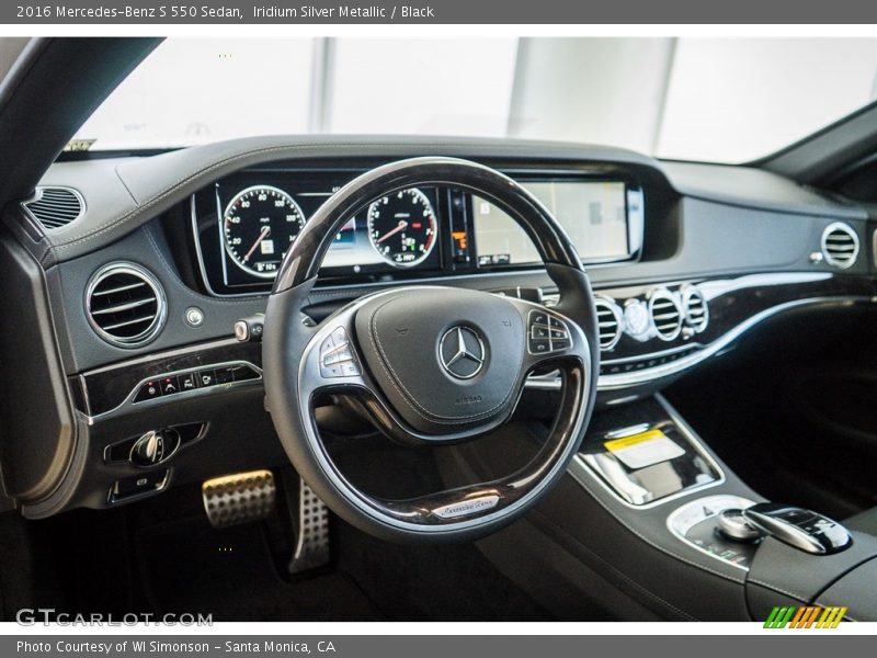 Iridium Silver Metallic / Black 2016 Mercedes-Benz S 550 Sedan
