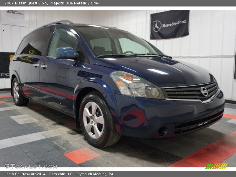 Majestic Blue Metallic / Gray 2007 Nissan Quest 3.5 S